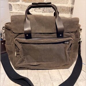 Jack Spade Oilcloth with Leather Trim Shoulder/ Laptop Bag